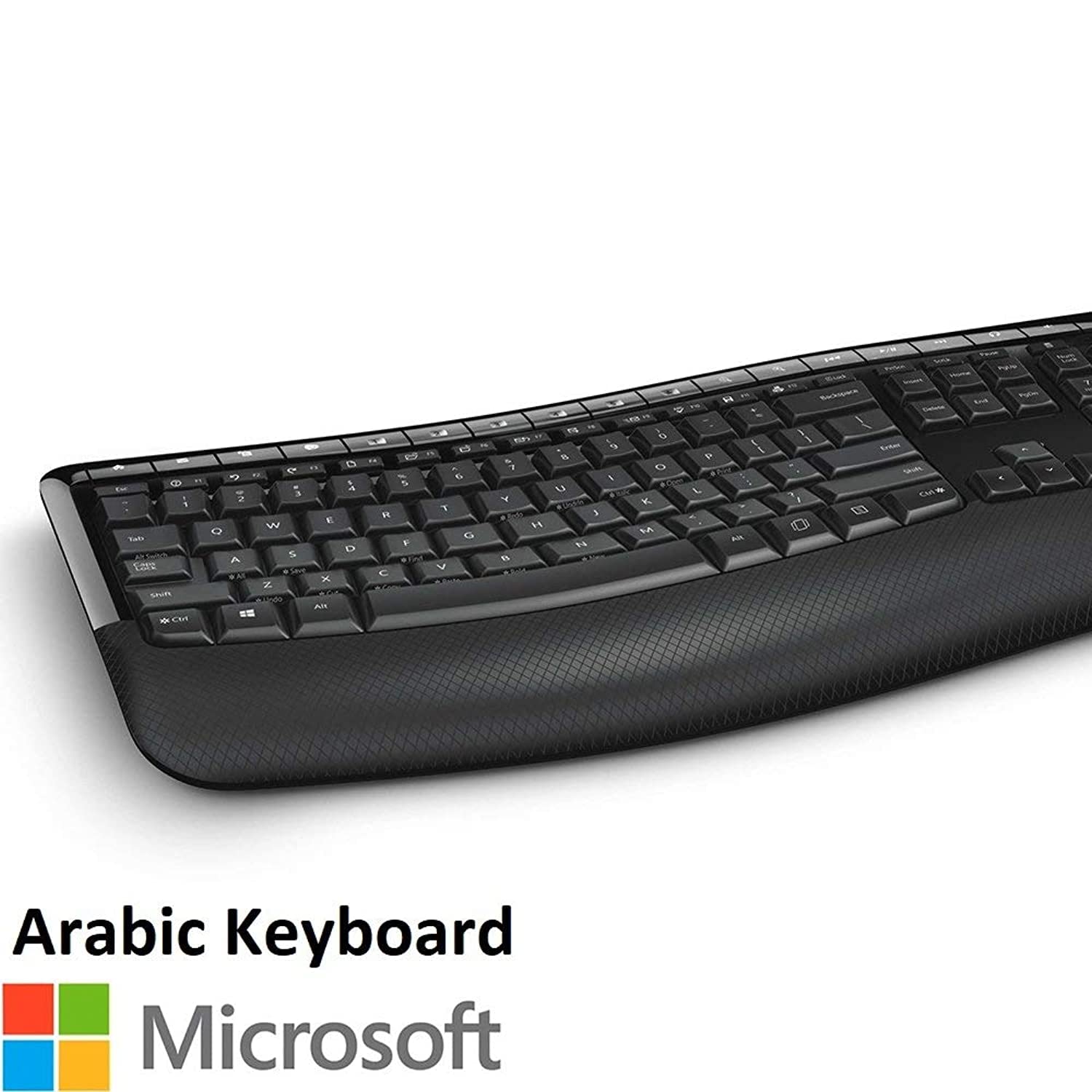 Microsoft Wireless Comfort Desktop 5050, English and Arabic